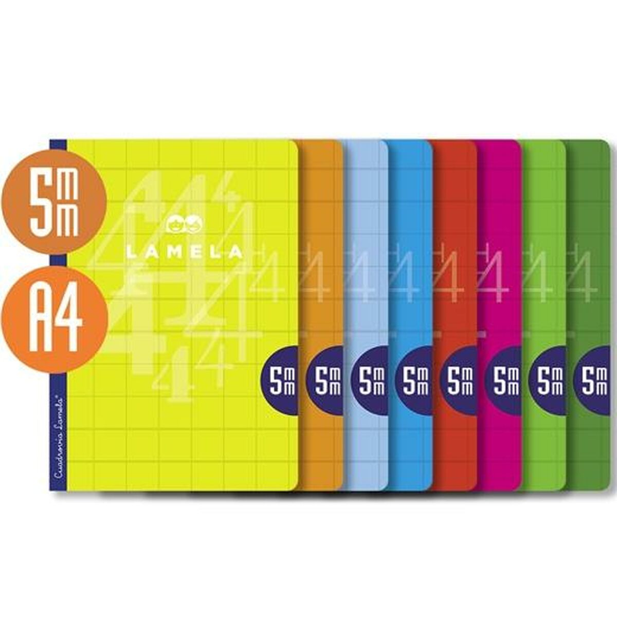 Notebook Lamela Multicolor A4 (10 Unități)